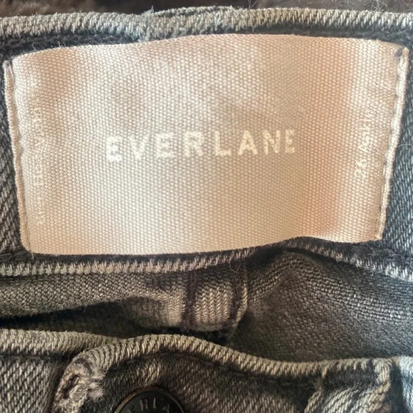 EVERLANE / Black Wash High Rise Ankle Skinny Jeans / 26 - Picture 3 of 5